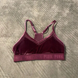 Victoria’s Secret pink velour Bralette small